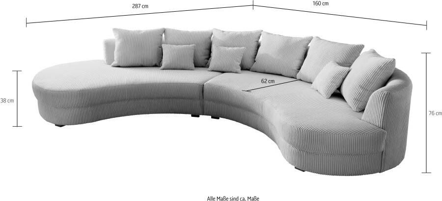 INOSIGN Hoekbank Limoncello L-Form ergonomisch model - Foto 4