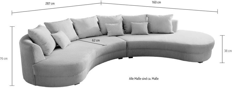 INOSIGN Hoekbank Limoncello L-Form ergonomisch model - Foto 4