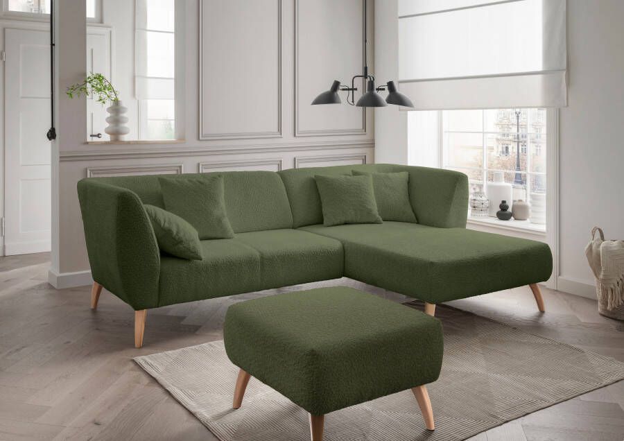 INOSIGN Hoekbank Colori gestoffeerde meubelen met tijdloos elegante rugleuning. L-vorm - Foto 4