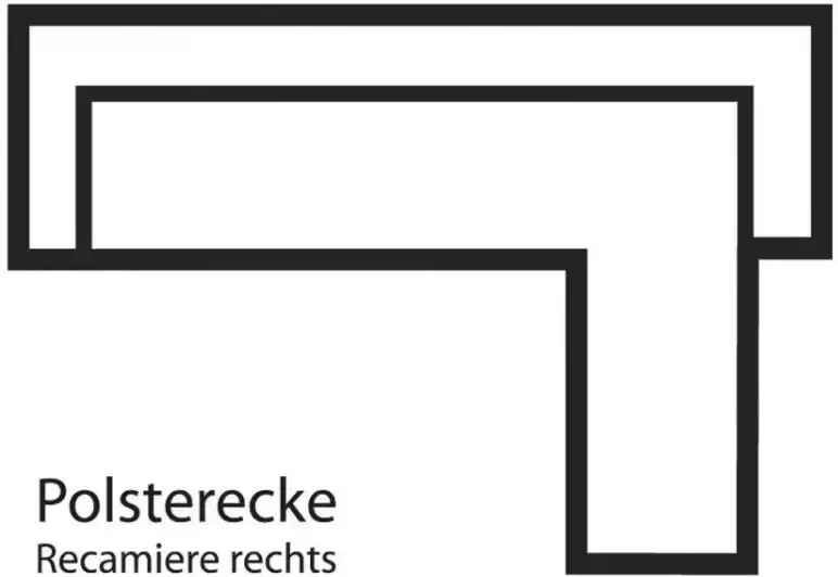 INOSIGN Hoekbank Henry met metalen poten in een modern design