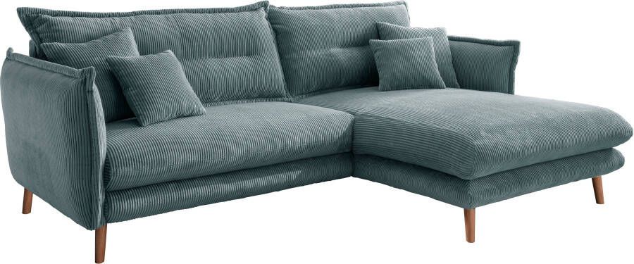 INOSIGN Hoekbank Lazio modern en comfortabel smalle armleuningen geweldige detailafwerking - Foto 6