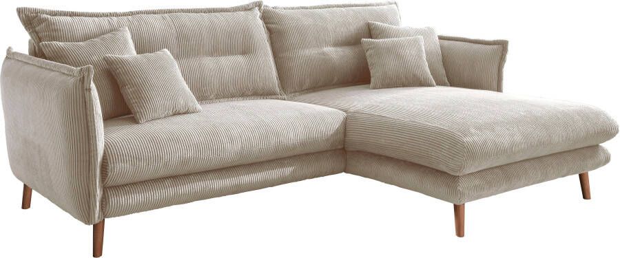 INOSIGN Hoekbank Lazio modern en comfortabel smalle armleuningen geweldige detailafwerking - Foto 6