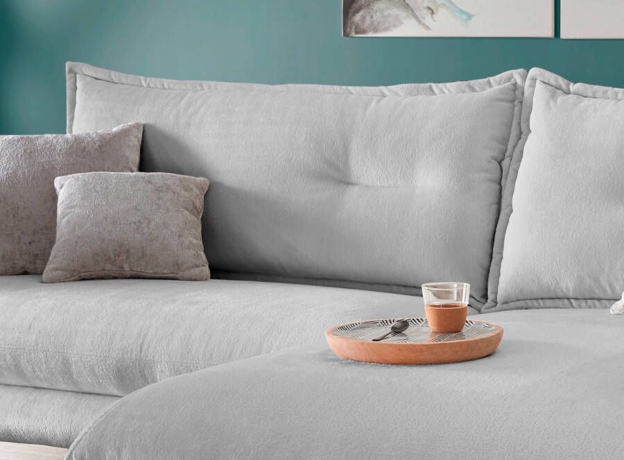INOSIGN Hoekbank Lazio modern en comfortabel smalle armleuningen geweldige detailafwerking - Foto 3