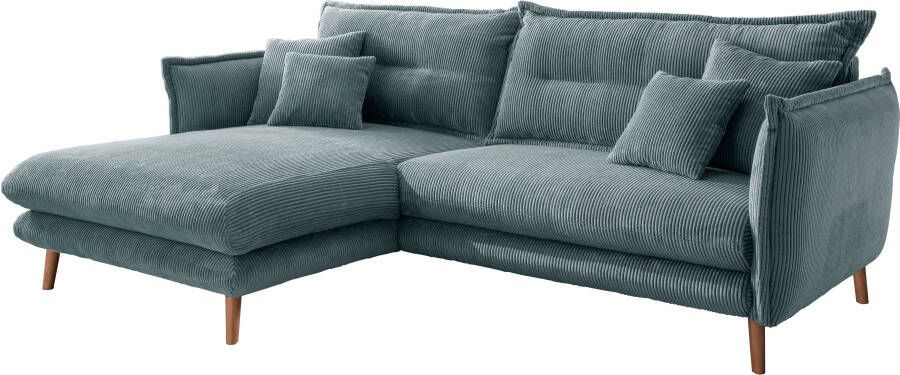INOSIGN Hoekbank Lazio modern en comfortabel smalle armleuningen geweldige detailafwerking - Foto 6