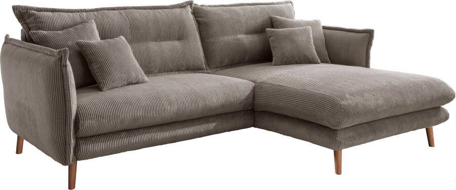 INOSIGN Hoekbank Lazio modern en comfortabel smalle armleuningen geweldige detailafwerking - Foto 6