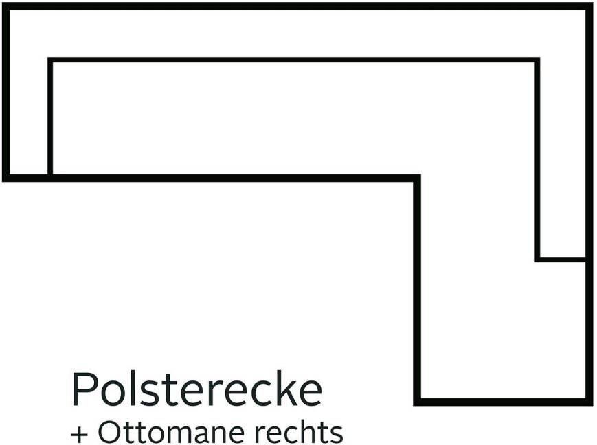 INOSIGN Hoekbank Bono L-vorm met ottomane naar keuze met slaapfunctie - Foto 3