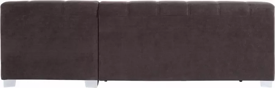 INOSIGN Hoekbank Turah incl. sierkussens modern doorgestikt ook in leer naar keuze met slaapfunctie bedbank bxdxh: 239x152x75 cm l-model - Foto 8