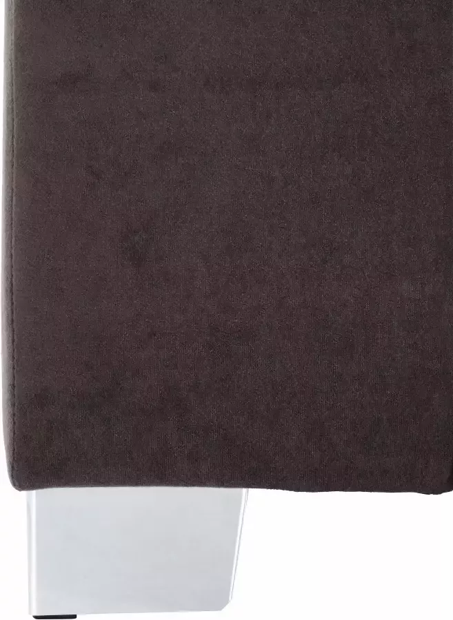 INOSIGN Hoekbank Turah incl. sierkussens modern doorgestikt ook in leer naar keuze met slaapfunctie bedbank bxdxh: 239x152x75 cm l-model - Foto 2