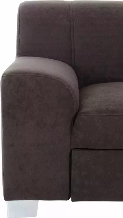 INOSIGN Hoekbank Turah incl. sierkussens modern doorgestikt ook in leer naar keuze met slaapfunctie bedbank bxdxh: 239x152x75 cm l-model - Foto 5