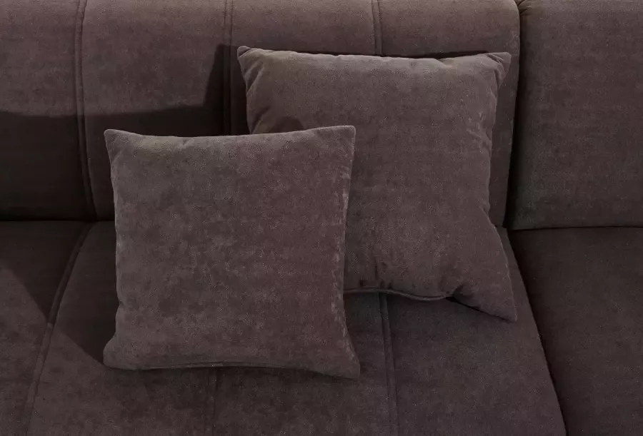 INOSIGN Hoekbank Turah incl. sierkussens modern doorgestikt ook in leer naar keuze met slaapfunctie bedbank bxdxh: 239x152x75 cm l-model - Foto 3