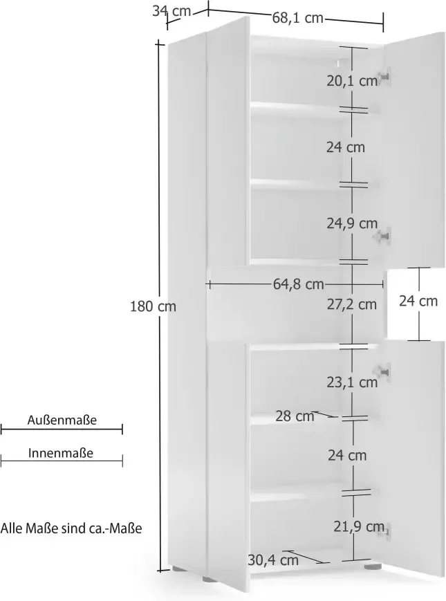 INOSIGN Hoge kast Mister Breedte 68 cm - Foto 3