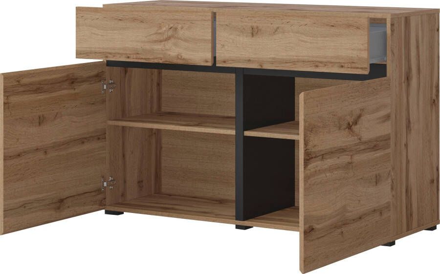 INOSIGN Dressoir Cross Breite 119 5 cm moderne grifflose Kommode 2 Türen 2 Schubkästen - Foto 7