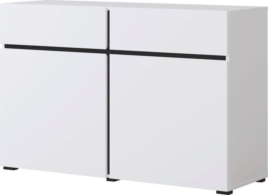 INOSIGN Dressoir Cross Breite 119 5 cm moderne grifflose Kommode 2 Türen 2 Schubkästen - Foto 2