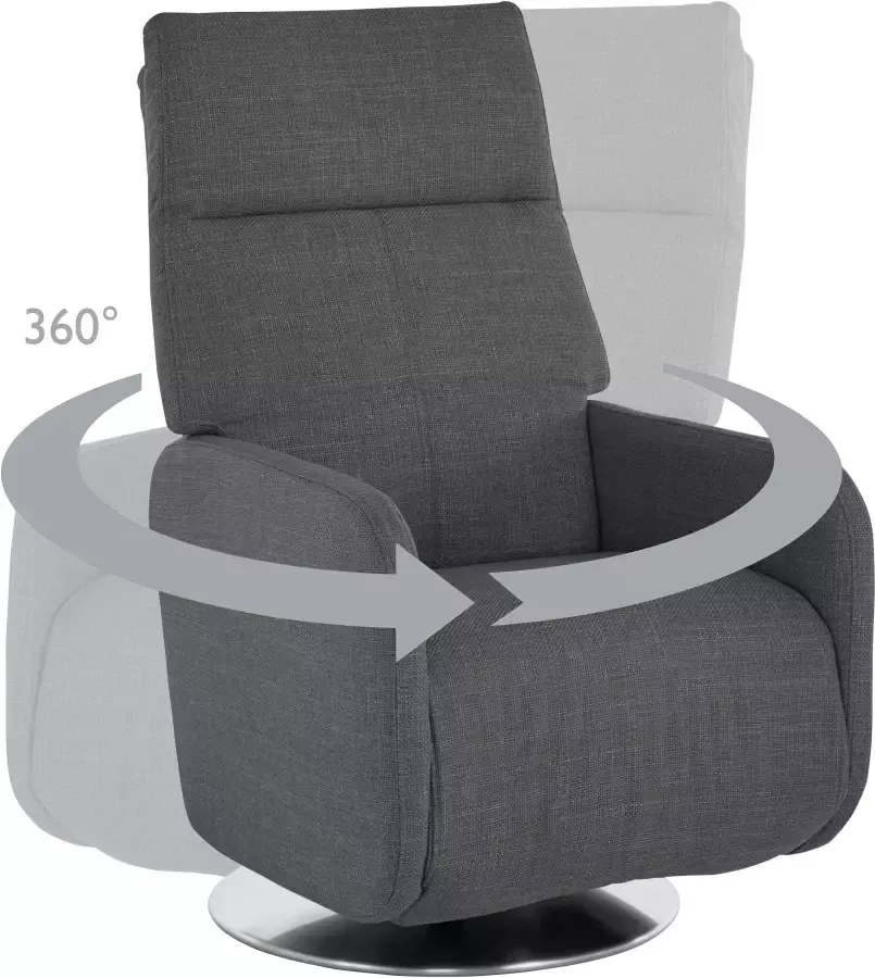 INOSIGN Relaxfauteuil Trivento Relaxsesel Drehsessel met relax- en draaifunctie ook in cord - Foto 1