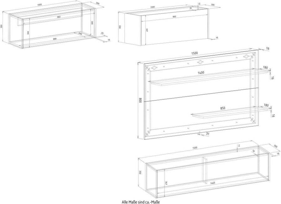 INOSIGN Set kantoormeubelen City Giron Thuiskantoor (set 4-delig)