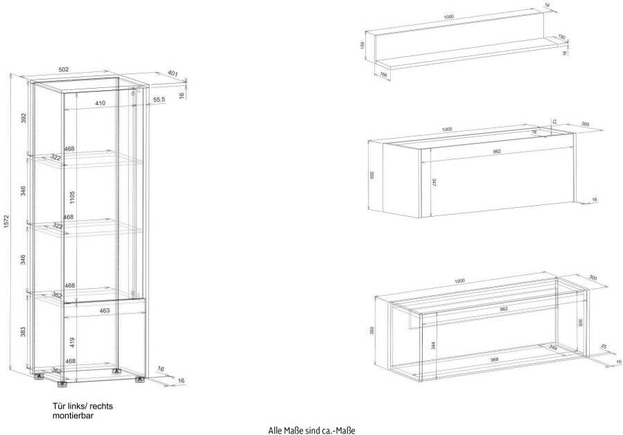 INOSIGN Set kantoormeubelen City Giron Vaste secretaire Home office thuiskantoor (set 5-delig) - Foto 4