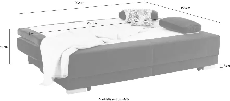 INOSIGN Slaapbank Berlijn By night Volwaardig bed met boxspringvering slaapfunctie en bedkist - Foto 6