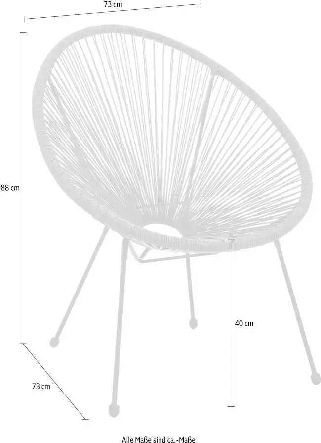 INOSIGN Stoel ronde kuipzitting in een (set 2 stuks) - Foto 5