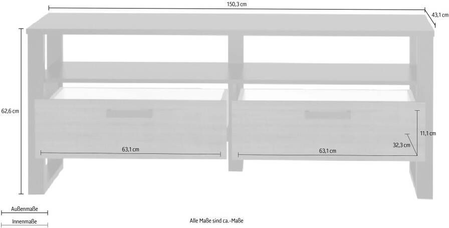 INOSIGN Tv-kast Nordi Breedte ca. 150 3 cm - Foto 2