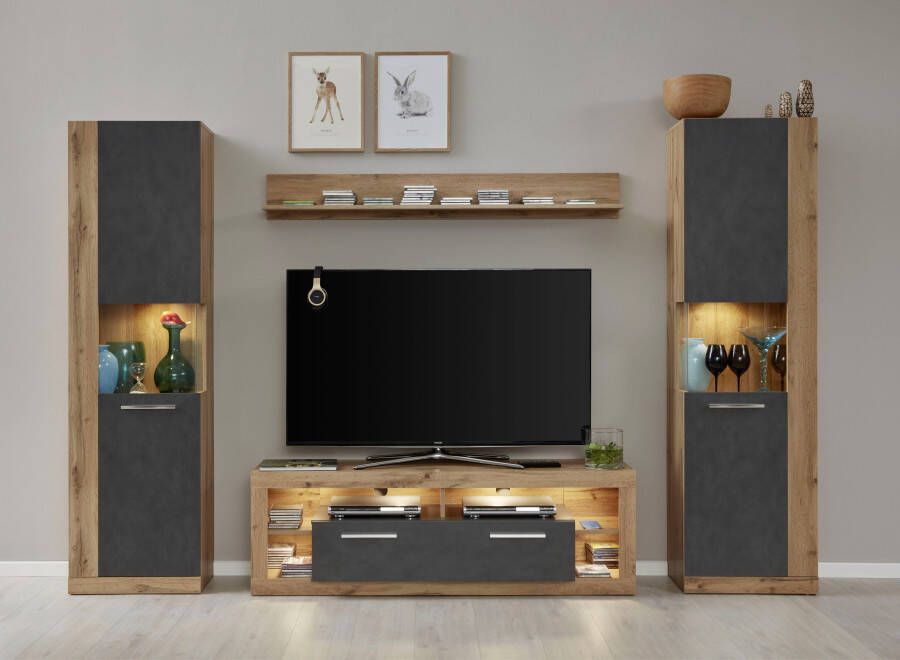 INOSIGN Tv-meubel GWENDOLYN gemakkelijk te onderhouden design verlichting optioneel veelzijdig te combineren - Foto 9