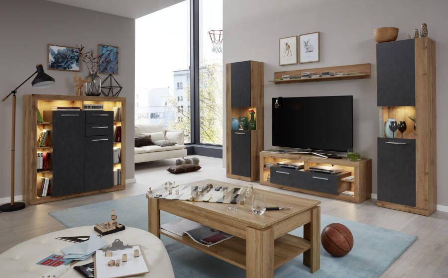INOSIGN Tv-meubel GWENDOLYN gemakkelijk te onderhouden design verlichting optioneel veelzijdig te combineren - Foto 11