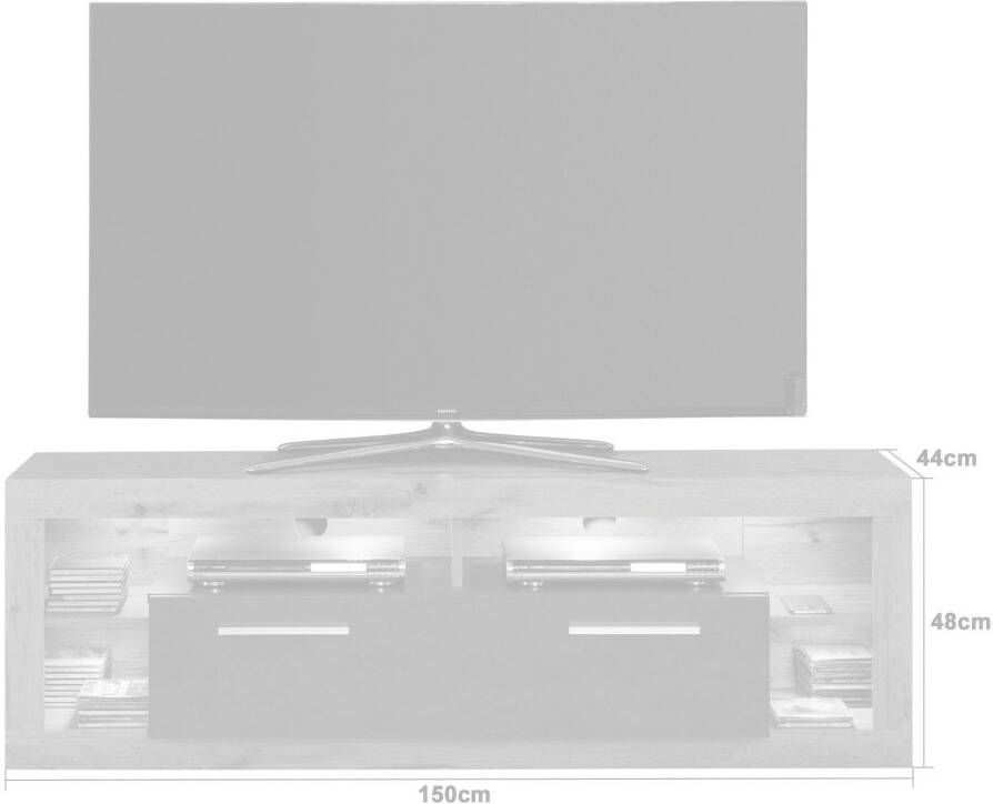 INOSIGN Tv-meubel GWENDOLYN gemakkelijk te onderhouden design verlichting optioneel veelzijdig te combineren - Foto 7