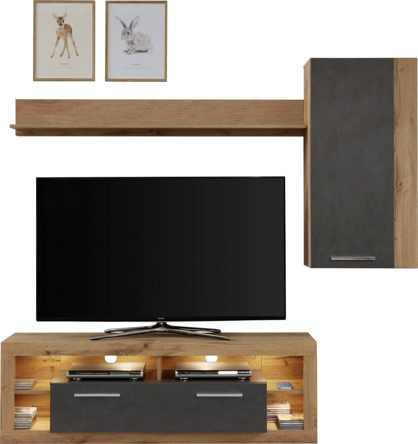 INOSIGN Tv-meubel GWENDOLYN gemakkelijk te onderhouden design verlichting optioneel veelzijdig te combineren - Foto 2