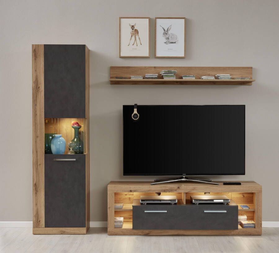 INOSIGN Tv-meubel GWENDOLYN gemakkelijk te onderhouden design verlichting optioneel veelzijdig te combineren - Foto 3