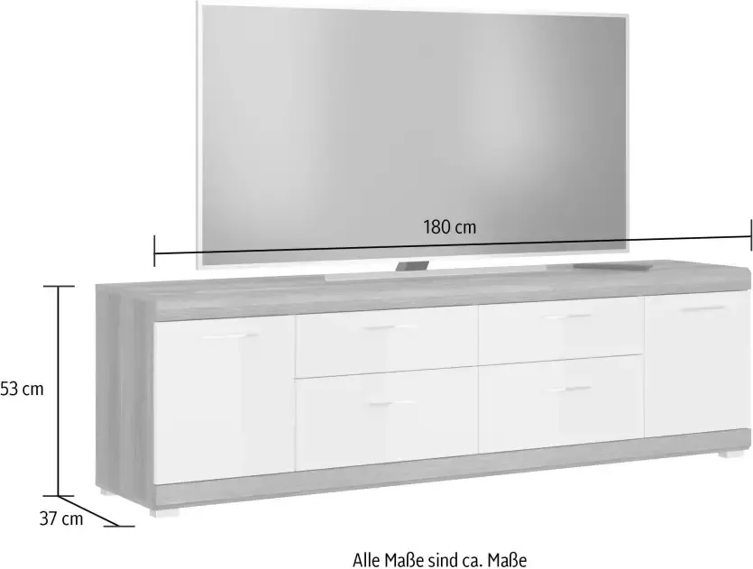 INOSIGN Tv-meubel Siena Breedte 180 cm - Foto 3