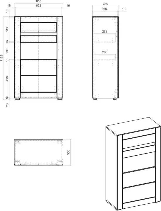 INOSIGN Vitrinekast Casablanca met soft-closetechniek functie hoogte 113 cm - Foto 9