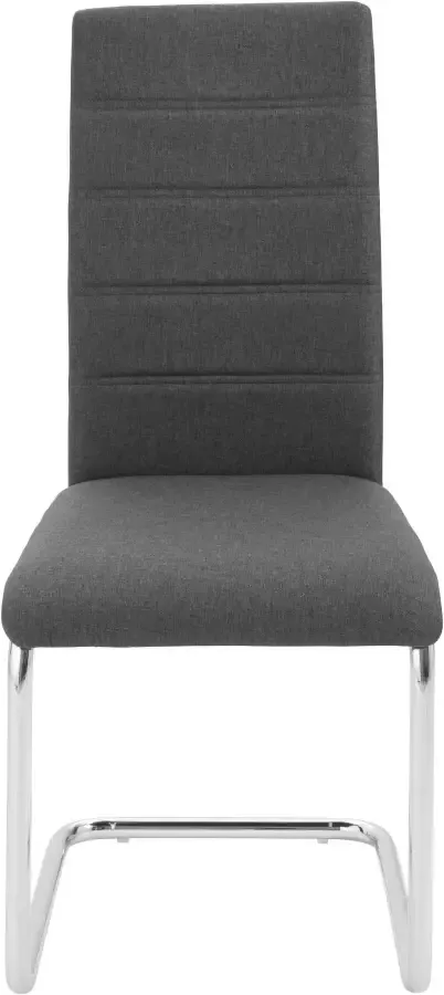 INOSIGN Vrijdragende stoel DORIS (set van 2 of set van 4) bekleding in weefstof verchroomd metalen frame (voordeelset) - Foto 9