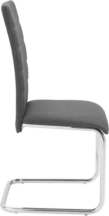 INOSIGN Vrijdragende stoel DORIS (set van 2 of set van 4) bekleding in weefstof verchroomd metalen frame (voordeelset) - Foto 7