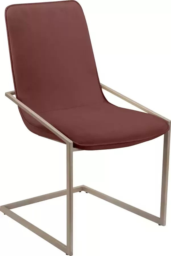 INOSIGN Vrijdragende stoel VIGGA met zachte fluwelen bekleding in verschillende kleurvarianten (set 2 stuks) - Foto 3