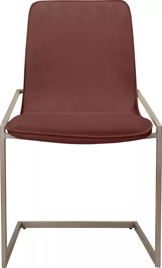 INOSIGN Vrijdragende stoel VIGGA met zachte fluwelen bekleding in verschillende kleurvarianten (set 2 stuks) - Foto 5