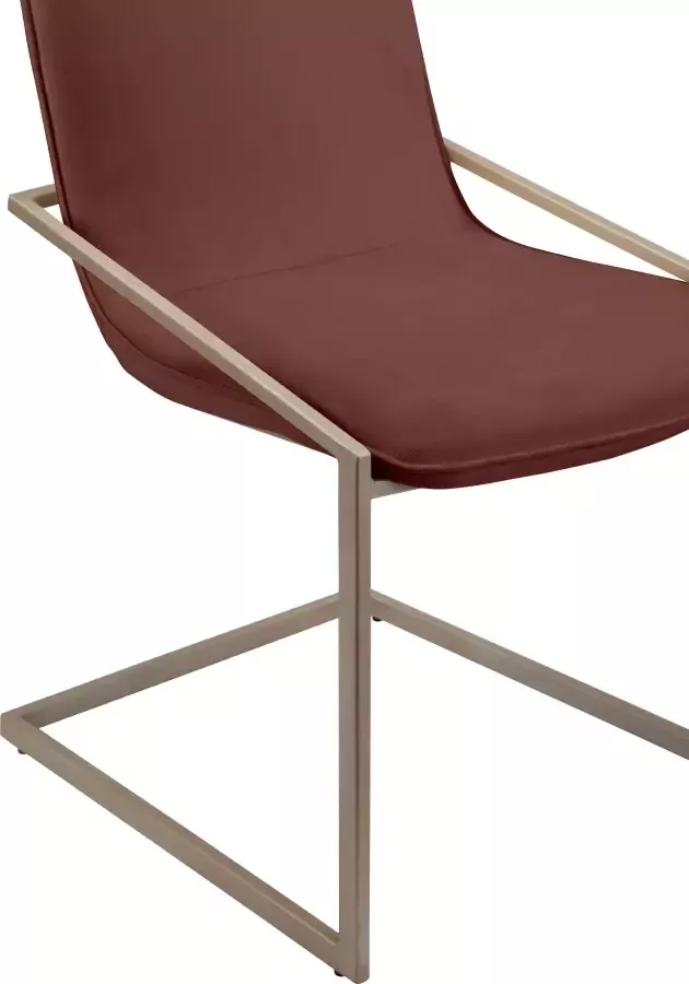 INOSIGN Vrijdragende stoel VIGGA met zachte fluwelen bekleding in verschillende kleurvarianten (set 2 stuks) - Foto 1