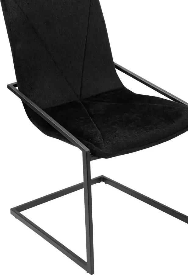 INOSIGN Vrijdragende stoel VITUS van mooie zachte fluwelen bekleding in verschillende kleurvarianten (set 2 stuks) - Foto 1