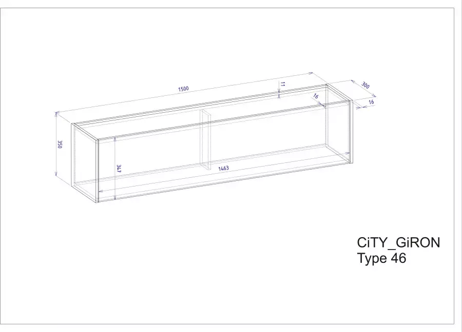 INOSIGN Wandmeubel City Giron Breedte ca. 340 cm (set 5-delig) - Foto 1