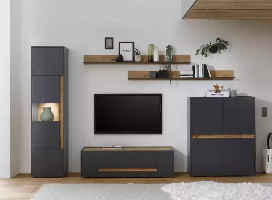 INOSIGN Wandmeubel City Giron Breedte ca. 350 cm (set 5-delig)