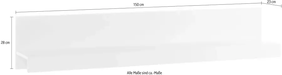 INOSIGN Wandrek Bianco Breedte 150 cm - Foto 3
