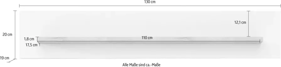 INOSIGN Wandplank Loft III Breedte 130 cm - Foto 4