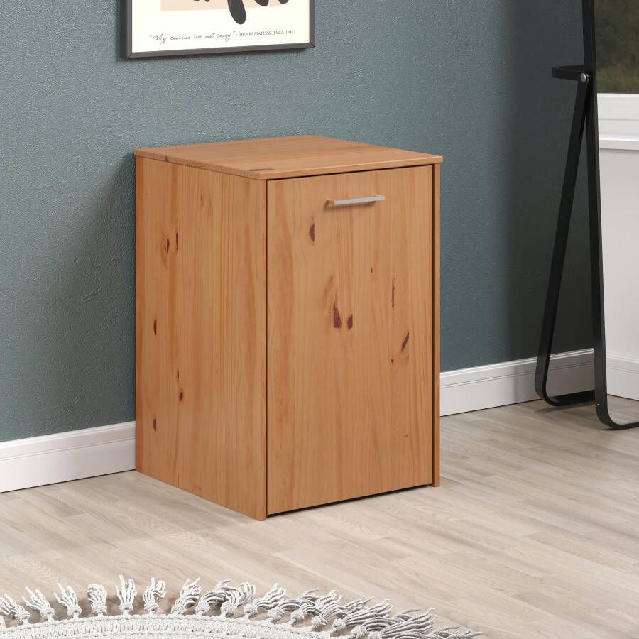 INTER-FURN Bureau met kast Voltera klein massief houten bureau groot uittrekbaar van 57 tot 164 cm (1 stuk) - Foto 3