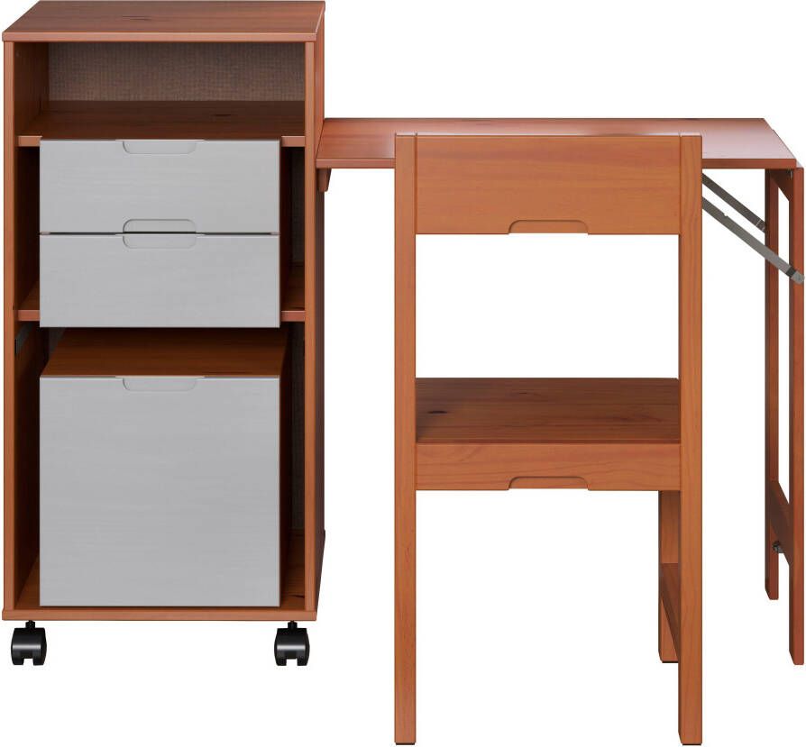 INTER-FURN Bureau Ostra slim met opklapbaar werkblad van 50 tot 122 cm uit te breiden - Foto 15