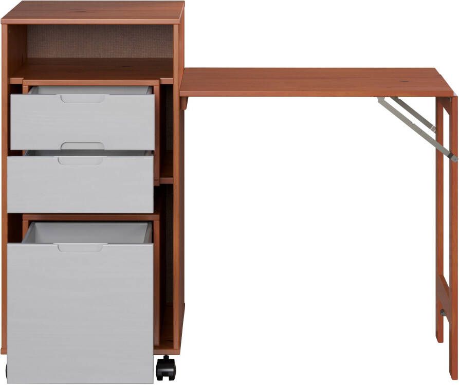 INTER-FURN Bureau Ostra slim met opklapbaar werkblad van 50 tot 122 cm uit te breiden - Foto 19