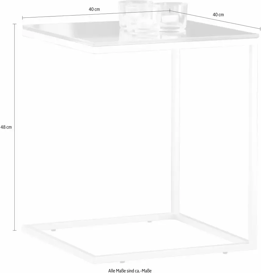 Jankurtz Bijzettafel Classico in liggend u-model weerbestendig in 2 kleuren