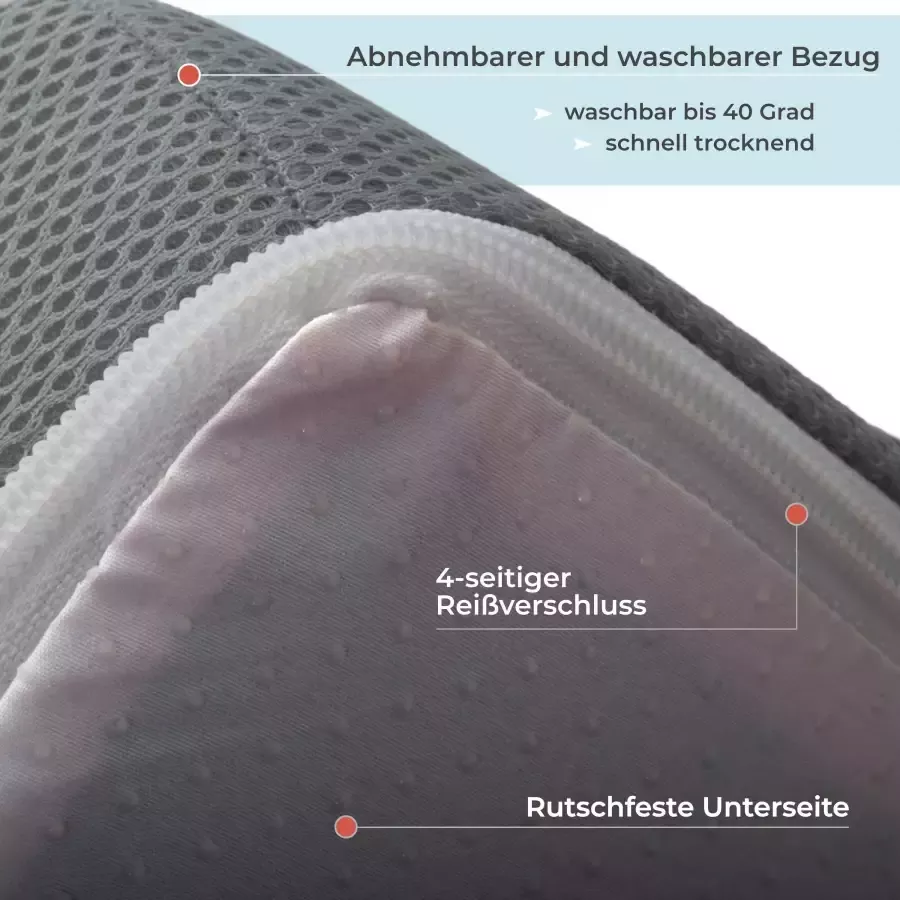 Jekatex Topmatras MULTIFLEX 3-zones comfort voor het verbeteren van je matras (1 stuk) - Foto 2