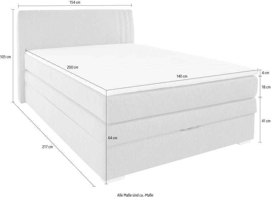 Jockenhöfer Gruppe Boxspring AMIRA met bedkist en topmatras - Foto 6