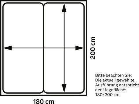 Jockenhöfer Gruppe Boxspring Bella erhältlich in 140 & 180cm Breite met topmatras van koudschuim en rookglas-stenen - Foto 4