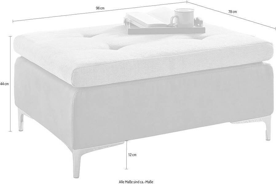 Jockenhöfer Gruppe Hocker Monte Carlo met zigzag vering voor een comfortabele zitcomfort - Foto 2