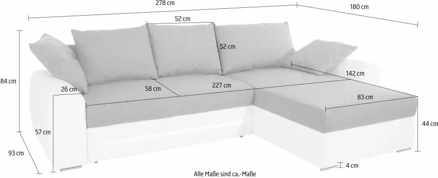 Jockenhöfer Gruppe Hoekbank Basel inclusief ledverlichting met slaapfunctie en bedkist - Foto 11