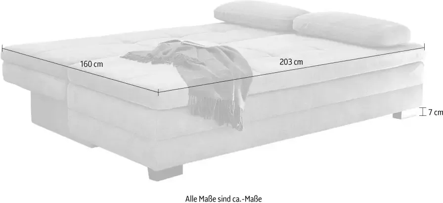 Jockenhöfer Gruppe Slaapbank Lincoln met slaapfunctie en bedkist geschikt als volwaardig bed - Foto 3